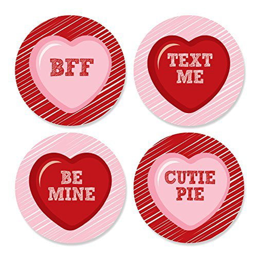Candy Heart Sticker  Conversation Hearts Stickers  Valentine\u2019s Day Sticker  Valentine\u2019s Day Gift  Valentine\u2019s Day Custom Decor